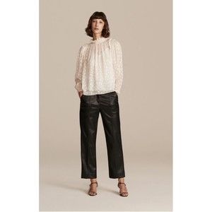 Rebecca Taylor Cleo Leopard Silk Blend Top size 8